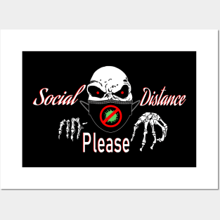 Social Distance Please Posters and Art